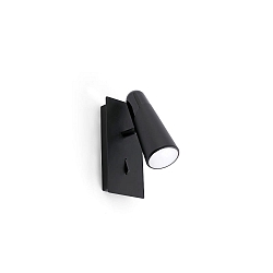 LED Wandleuchte LAO 4W, 3000K, IP20, schwarz matt