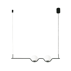 LED Pendelleuchte LE VITA 14W, 2700K, IP20 , schwarz matt