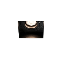 Deckeneinbauleuchte HYDE SQ GU10, IP20, ohne Rahmen, quadratisch, schwenkbar, schwarz matt