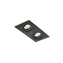 Deckeneinbauleuchte RADON RCT 2xGU10, IP20, schwenkbar, schwarz matt