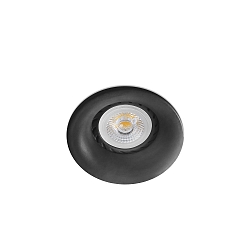 Deckeneinbauleuchte NEON R GU10, IP20, schwarz matt