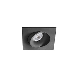 Einbaulicht ARGON GU10, IP20, eckig, schwenkbar, schwarz matt
