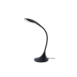 LED Tischleuchte OTTO 6W, 4000K, IP20, flexibel, schwarz matt