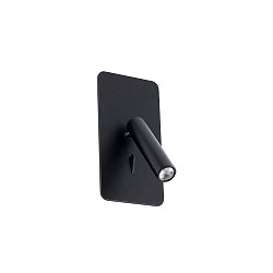 LED Halbeinbau- Wandleuchte SUAU 3W, 3000K, IP20, schwarz matt
