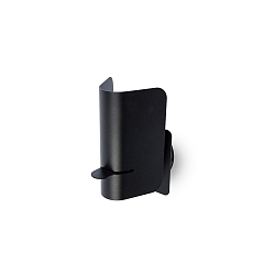 Wandleuchte SMILE E27, IP20, schwarz matt