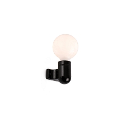 Wandleuchte SERA E27, IP20, schwarz gl�nzend