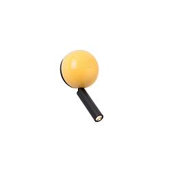 LED Wandleuchte PRESS 3W, 3000K, IP20, + LED-Leseger�t, gelb, gl�nzend