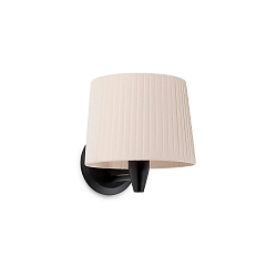 Wandleuchte SAMBA E27, IP20, mit Klebeband, schwarz, beige