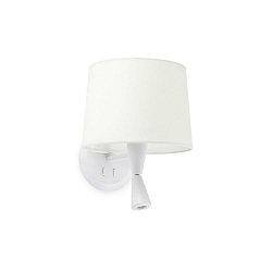 wall luminaire CONGA E27 IP20, white matt 