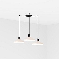 Pendelleuchte KOMBO 400 3xE27, IP20, schwarz matt, beige