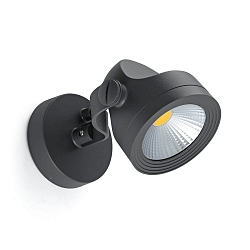 Outdoor LED Projektorlampe ALFA, 13W, 3000K, IP65, dunkelgrau