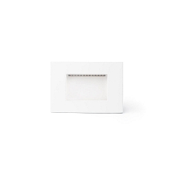 wall recessed luminaire SPARK square, impact resistant, indirect IP65, white matt 