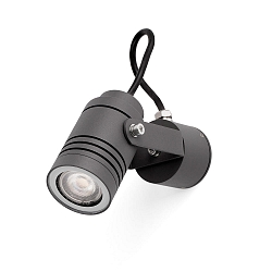 Projektorlampe LIT GU10, IP54, dunkelgrau