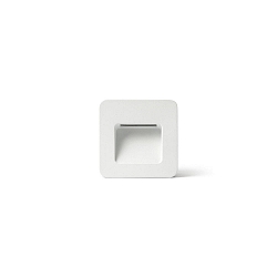 Outdoor LED Wand-Einbauleuchte NASE SQ, IP44, 9.4 x 9.4cm, 220-240V AC, 3W 3000K 109lm 120�, schaltbar, wei� matt