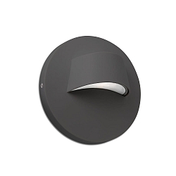 Outdoor LED Wandleuchte BROW 3W, 3000K, IP44, dunkelgrau