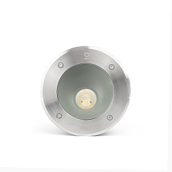 floor recessed luminaire SALT round, asymmetrical, passable IP67, stainless steel, satined 