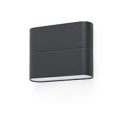Outdoor LED Wandleuchte ADAY 113 2x3W, 3000K, IP54, dunkelgrau