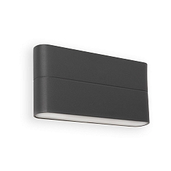 Outdoor LED Wandleuchte ADAY 175, 2x6,5W, 3000K, IP54, dunkelgrau