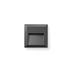 Outdoor LED Wandleuchte GRANT SQ 120 �, 1W, 3000K, IP65, dunkelgrau