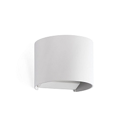 outdoor wall luminaire SUNSET 2 flames LED IP54, white matt 