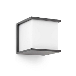 Outdoor Wandleuchte KUBICK E27, IP44, dunkelgrau