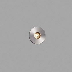 floor recessed luminaire GRUND 37 (INCL HONEYCOMB) 700MA round, rigid, passable IP67, stainless steel, satined dimmable