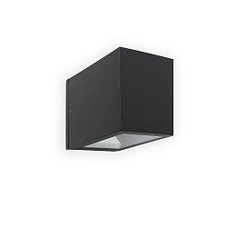 wall luminaire LACRE E27 IP54, dark grey 