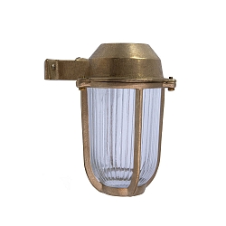 wall luminaire BORDA E27 IP44, brass 