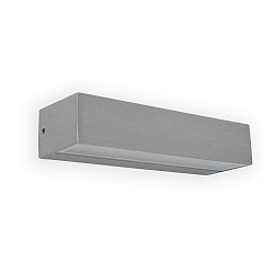outdoor wall luminaire TOLUCA 2 flames LED IP65, satined aluminium 