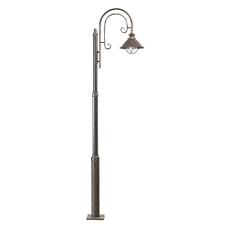 outdoor floor lamp N�UTICA E27 IP33, rust brown 