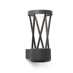 Outdoor LED Wandleuchte TWIST 10W, 3000K, IP65, dunkelgrau