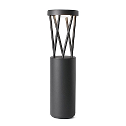 Outdoor LED Pollerleuchte TWIST 500 10W, 3000K, IP65, dunkelgrau