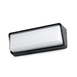 Outdoor LED Wandleuchte HALF 20W, 3000K, IP65, dunkelgrau