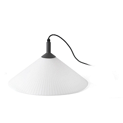Pendelleuchte SAIGON OUT R55, E27, IP44, tragbar, grau, Schirm wei�