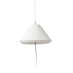 Outdoor Pendelleuchte SAIGON OUT T70, E27, IP44, tragbar, Lochkappenschirm grau, matt wei�