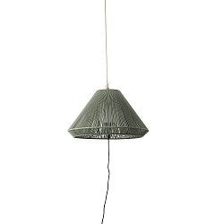 Outdoor Pendelleuchte SAIGON OUT C70 E27, IP44, mit Lochabdeckung, tragbar, dunkelgrau, olivgr�n