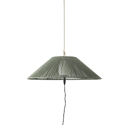 outdoor pendant luminaire SAIGON OUT E27 IP44, dark grey, olive green 