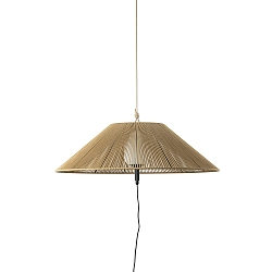 outdoor pendant luminaire SAIGON OUT E27 IP44, dark grey, ochre yellow 