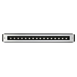 LED Boden-Einbauleuchte FALLS 500, IP67 IK09, 50 x 5.3cm, 24V DC (exkl. BG), 16W 3000K 30x60�, CRi >90, schwenkbar, befahrbar