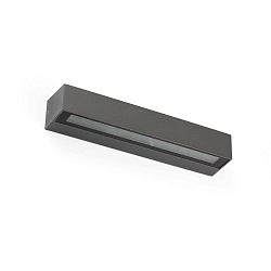 outdoor wall luminaire DORO 380 2 flames LED IP65, dark grey 
