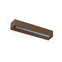 Outdoor LED Wandleuchte DORO 380 20W, 3000K, IP65, rostbraun