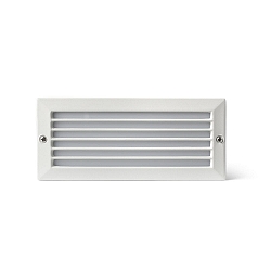 Outdoor LED Wand-Einbauleuchte STRIPE-1, IP54 IK07, mit Diffusor + Raster, 100-240V AC, 5W 3000K 70lm
