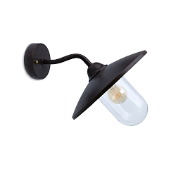 wall luminaire WALLY E27 IP44, rust brown 