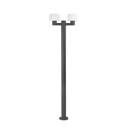 outdoor floor lamp MUFFIN 2 flames E27 IP44, dark grey 