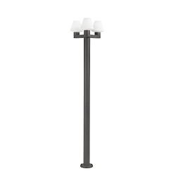 outdoor floor lamp MISTU 3 flames E27 IP44, dark grey 