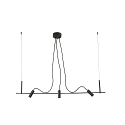 Outdoor LED Pendelleuchte CLAP 38�, 3x6W, 3000K, IP65, schwarz