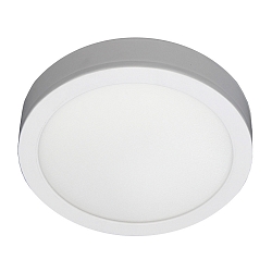 LED Aufbau-Downlight, flach, rund, � 22,5cm, 120�, 15W, 3000/4000/6500K, 1800lm, IP54, IK05, UGR<19, wei�