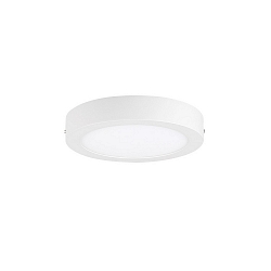 LED Aufbau-Downlight, IP20, rund, flach, opal, schaltbar, wei�, � 30cm, 24W 3000K 1900lm
