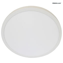 ceiling luminaire 60 flat, round IP20, white dimmable