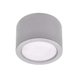 Outdoor LED Aufbau-Downlight, IP65 IK08, rund, � 22cm, schaltbar, silber, 21W 4000K 2600lm
